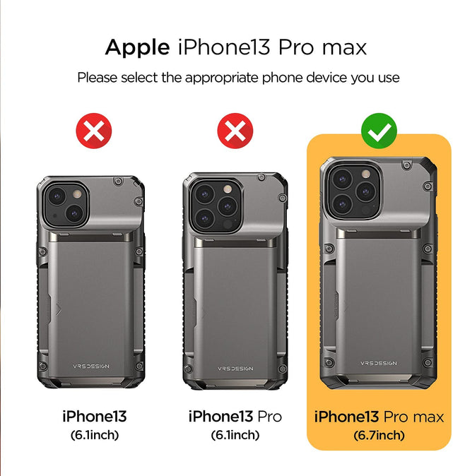 Redpepper iPhone 13 Pro Max cover portafoglio 4 carte