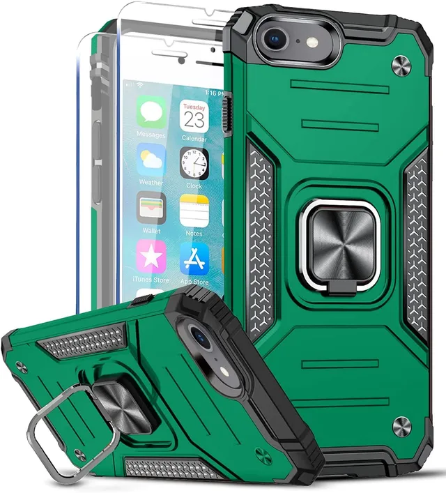 Redpepper iPhone 7/8 cover anello stand 360° militare