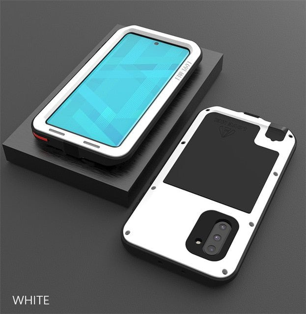 Redpepper Galaxy Cases Note 10 cover alluminio nera