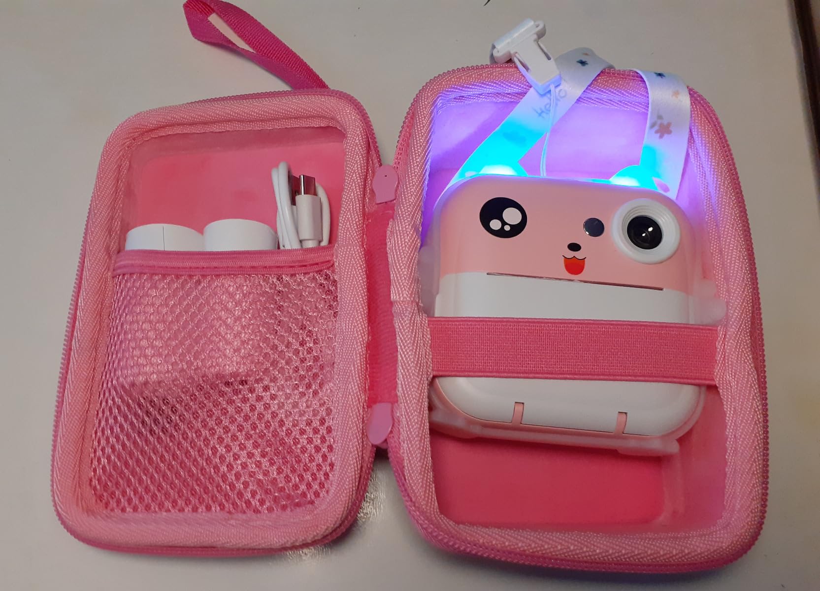Aenllosi Camera Case fotocamera bambini custodia rosa EVA