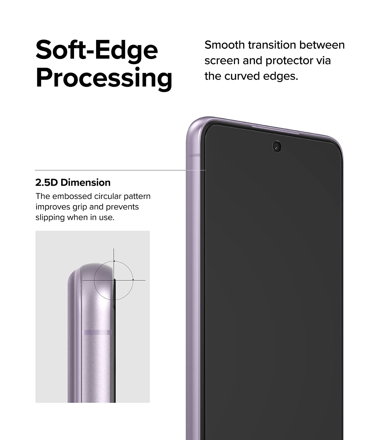 Ringke Screen Protector vetro temperato Galaxy S21 FE 5G 2 pezzi 9H