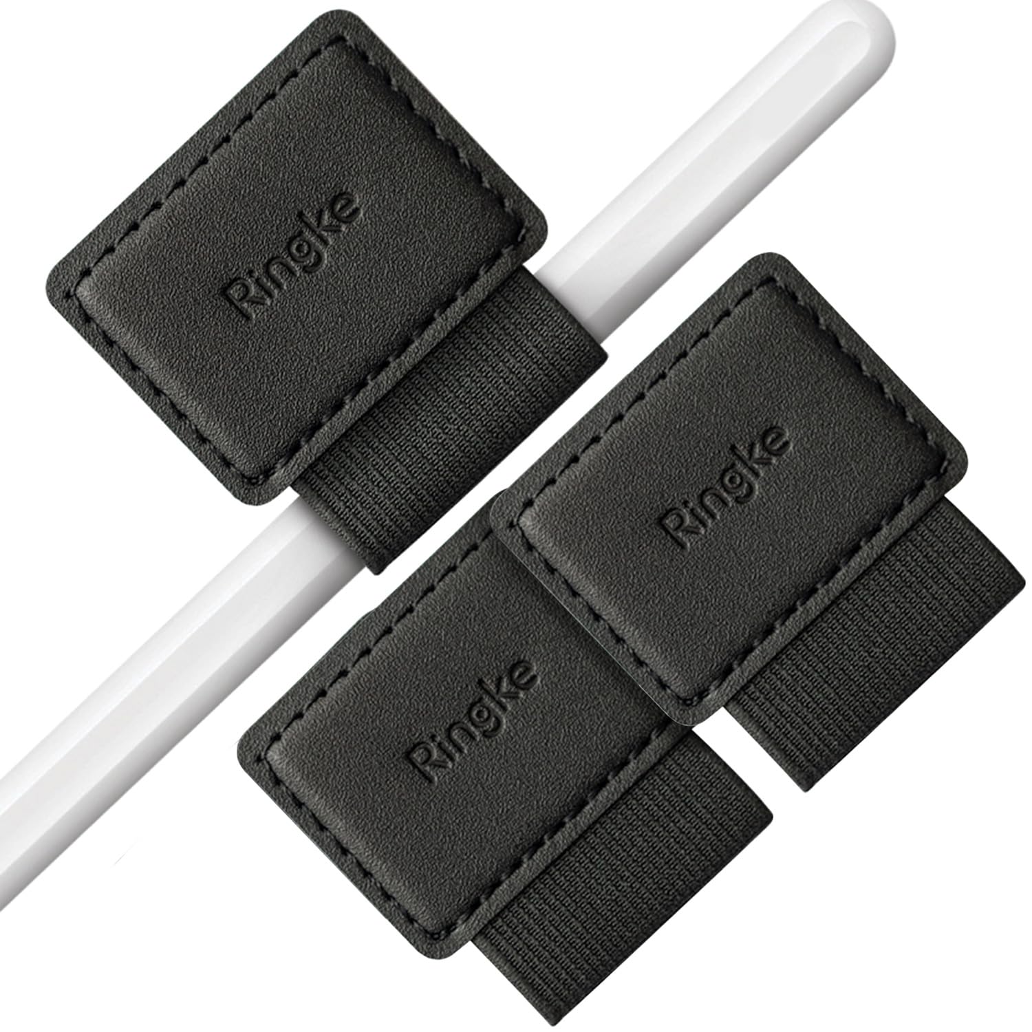 Ringke Pen Holder porta penna adesivo nero 3 pezzi pelle