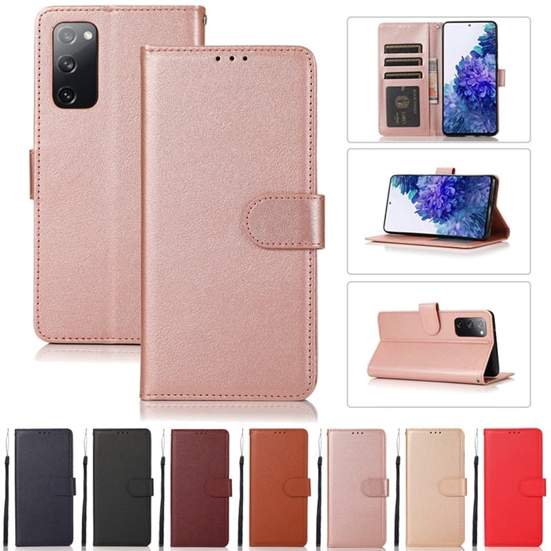 Redpepper Galaxy S21 Plus cover portafoglio pelle nera carte
