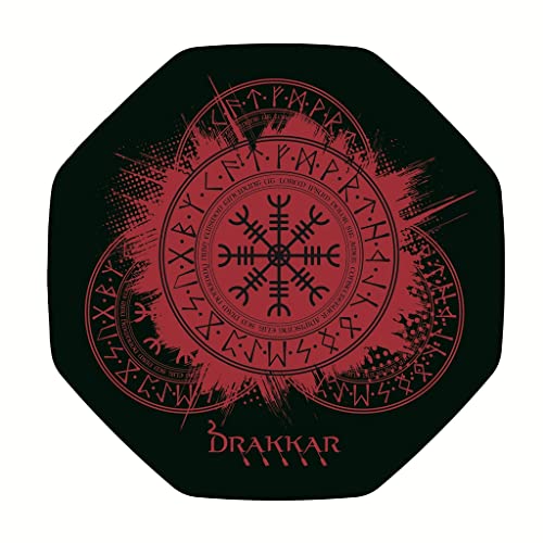Konix Drakkar Kattegat Tappetino Sedia 98x98 Nero Vichingo