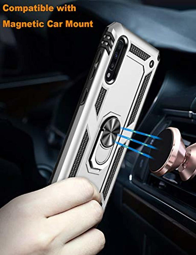 Redpepper Galaxy A70 custodia argento con anello antiurto