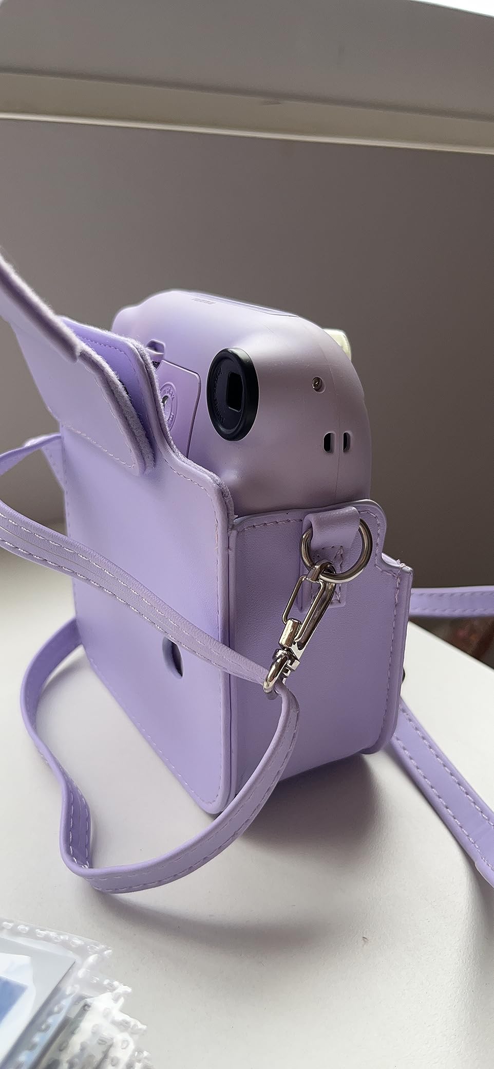 Aenllosi Camera Case Instax Mini 11/12/13 custodia blu pastello