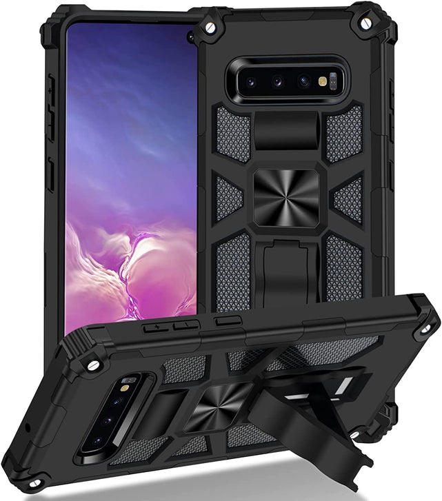 Redpepper Galaxy S10 Plus cover antiurto con stand nero
