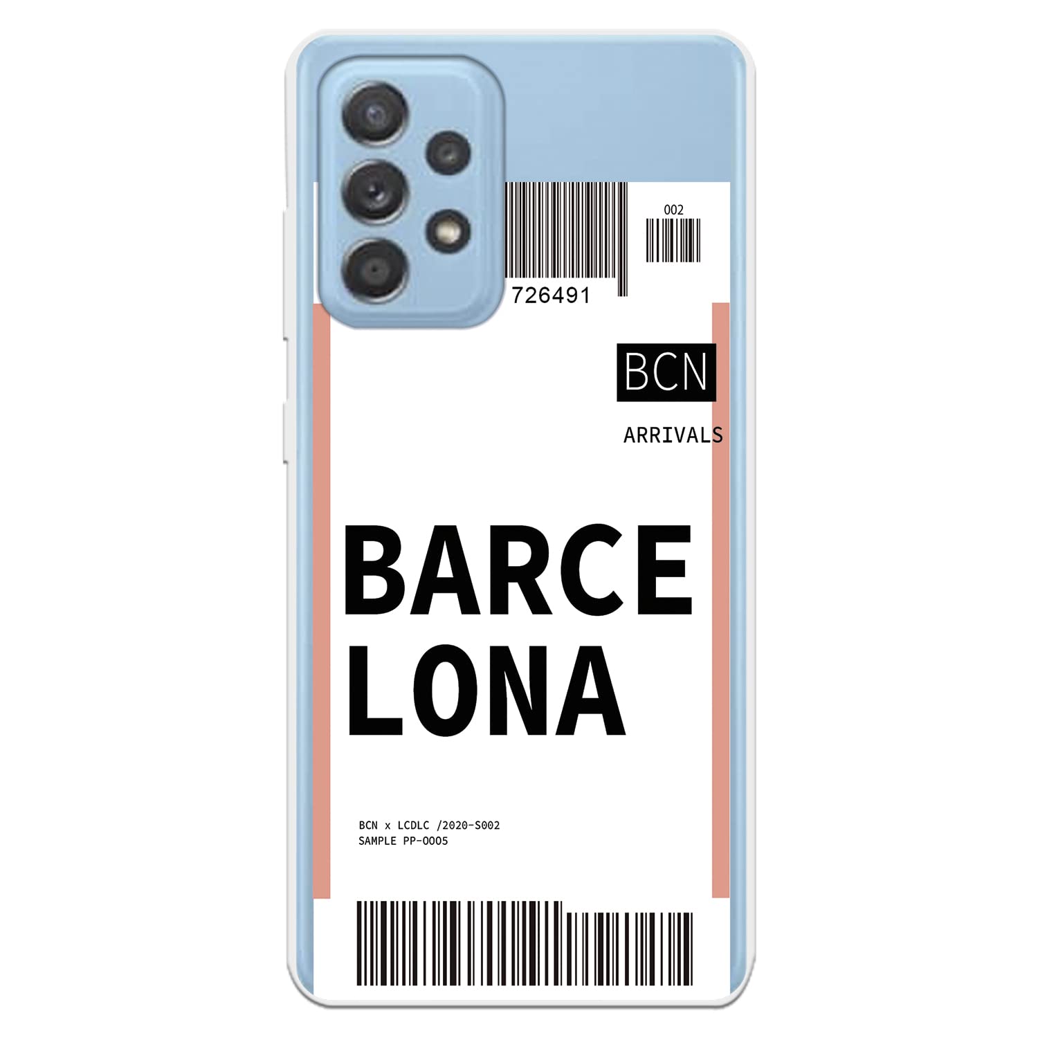 La Casa de las Carcasas Galaxy A52 cover Biglietto Barcellona trasparente