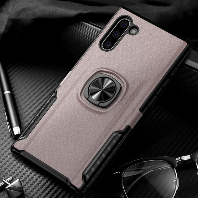 Redpepper Galaxy Note 10 Plus Cover Anello Nero Magnetica