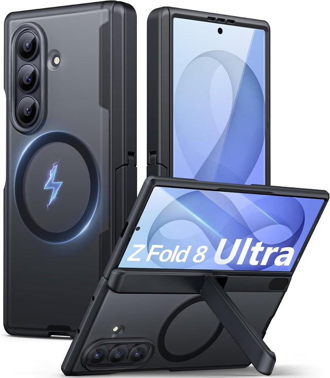 Redpepper Galaxy Cases Z Fold 8 Ultra cover nera magnetica cerniera