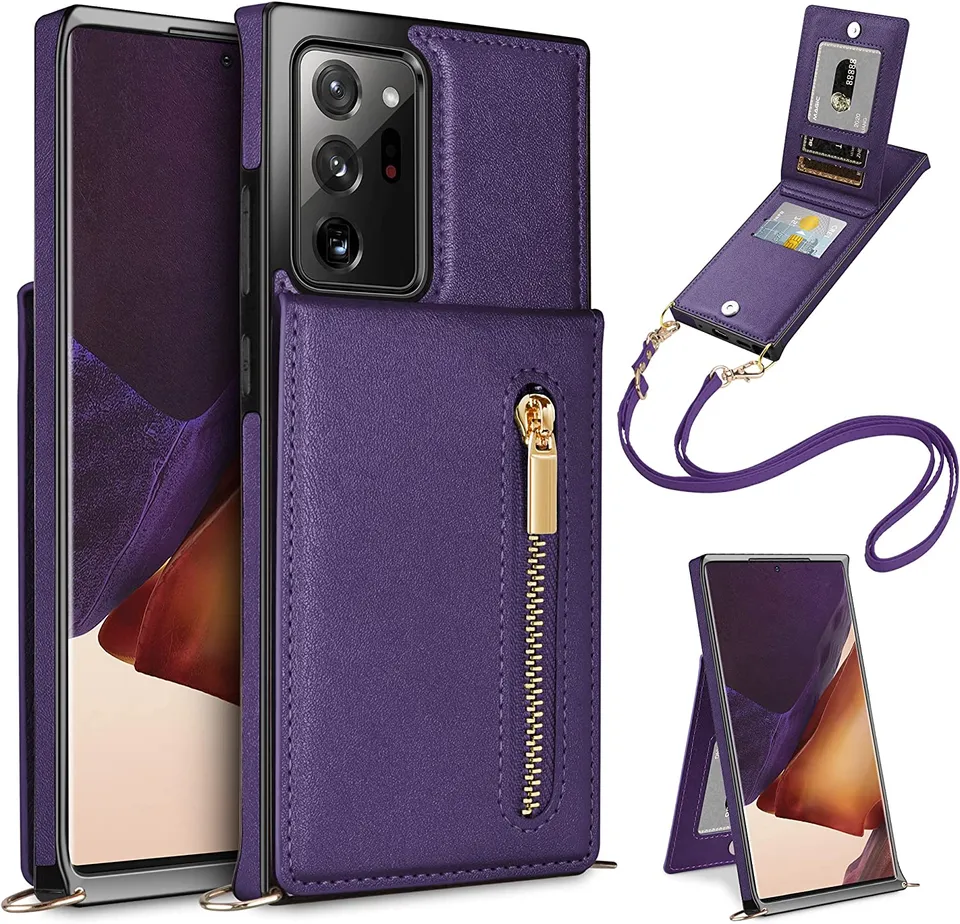 Redpepper Note 20 Ultra Custodia Portafoglio pelle con tracolla
