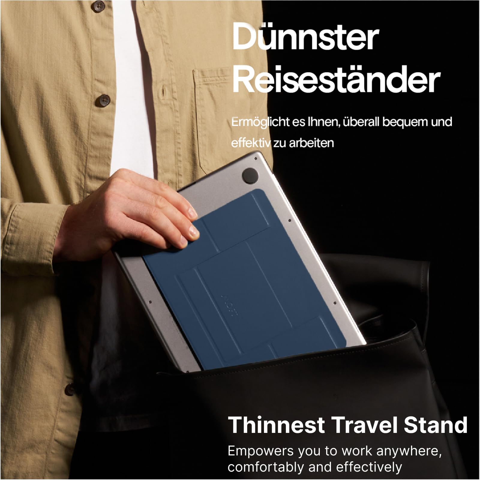 MOFT Invisible Series supporto MacBook 16" blu grafene