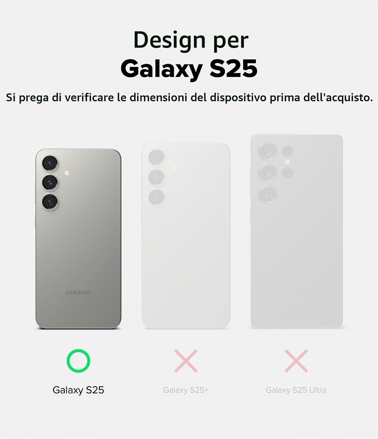 Ringke Onyx Galaxy S25 cover TPU nera anti-impronta