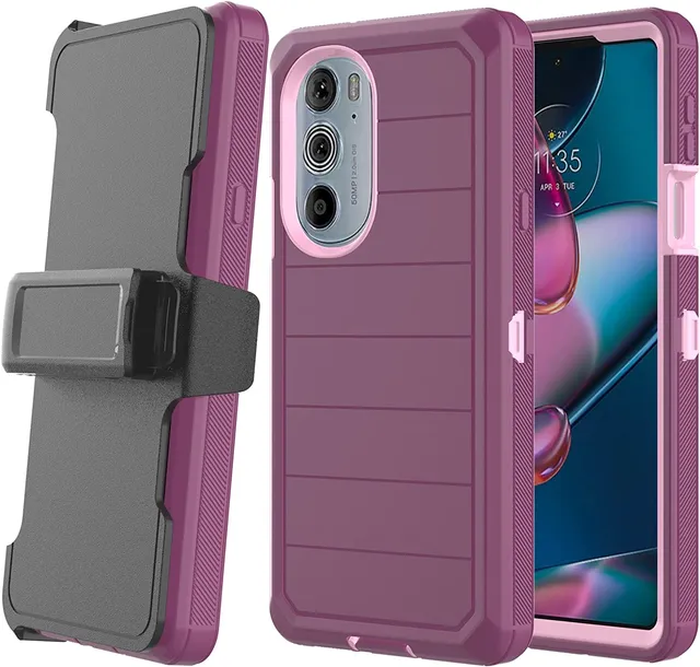 Redpepper Motorola Edge Plus 2022 Cover Nera con Clip