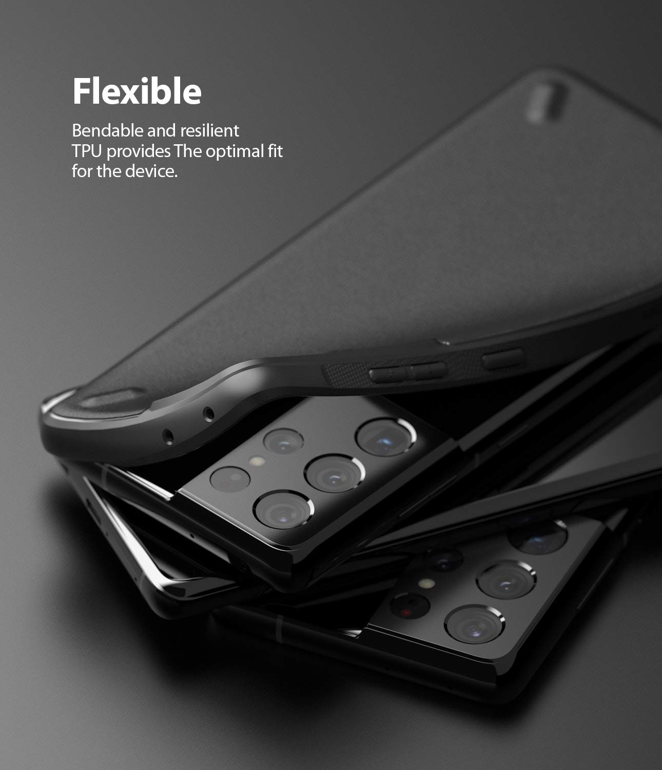 Ringke Onyx Galaxy S21 Ultra Cover Nera Black TPU