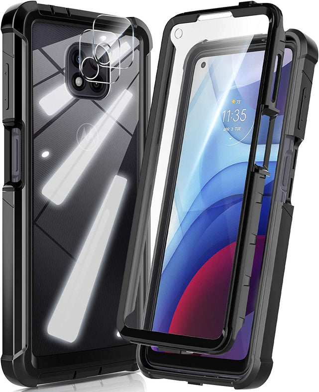 Redpepper Moto G Power 2021 cover nera pellicola