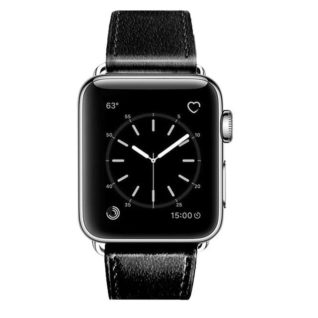 Redpepper Cinturino pelle Apple Watch 42mm 38mm fibbia marrone
