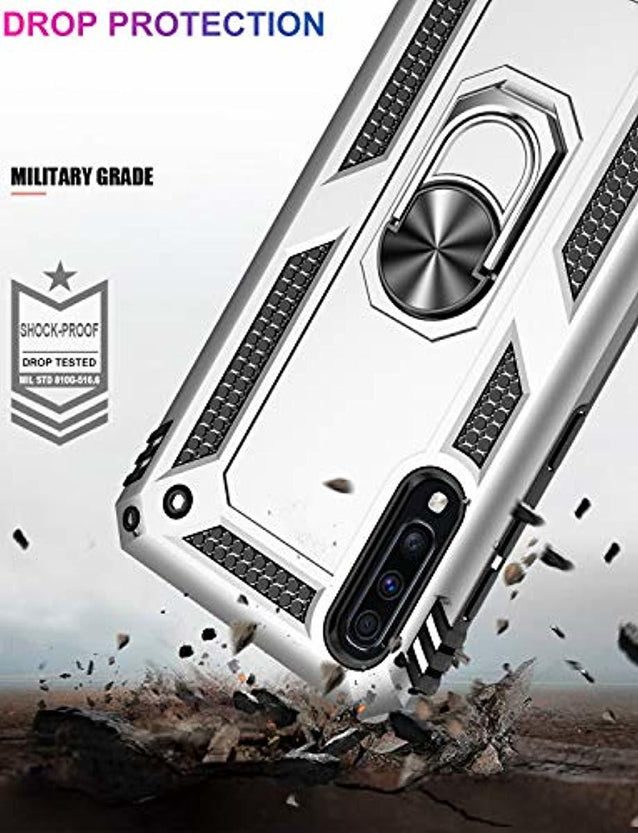 Redpepper Galaxy A70 custodia argento con anello antiurto