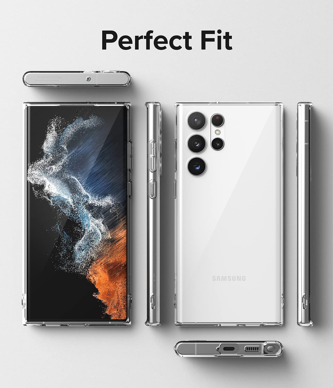 Ringke Air cover Samsung S22 Ultra TPU Clear trasparente