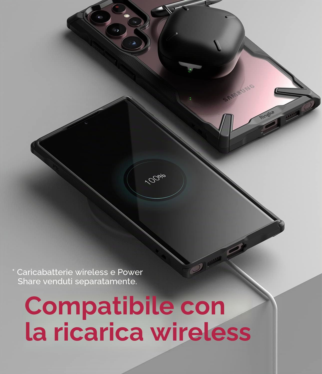 Ringke Fusion-X Cover Galaxy S22 Ultra Antiruto Black