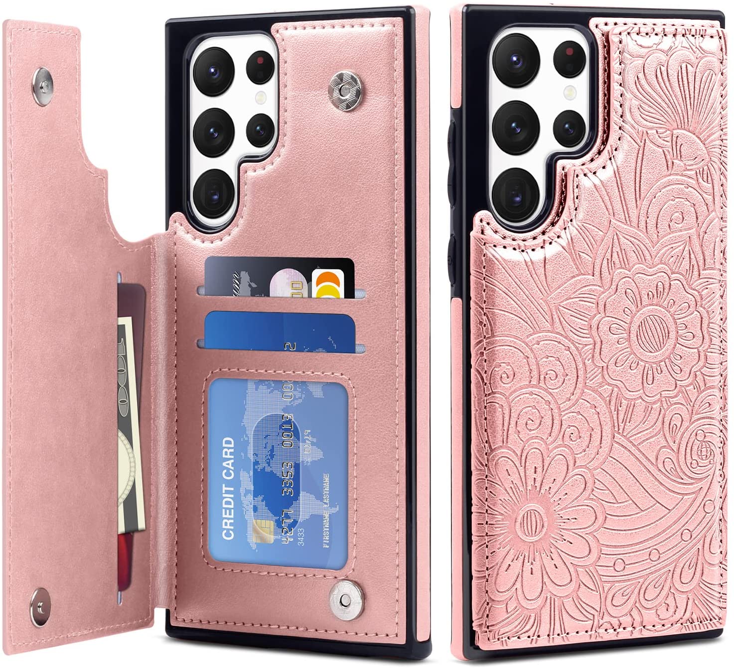 Redpepper Galaxy S22 Ultra cover wallet floreale ragazze