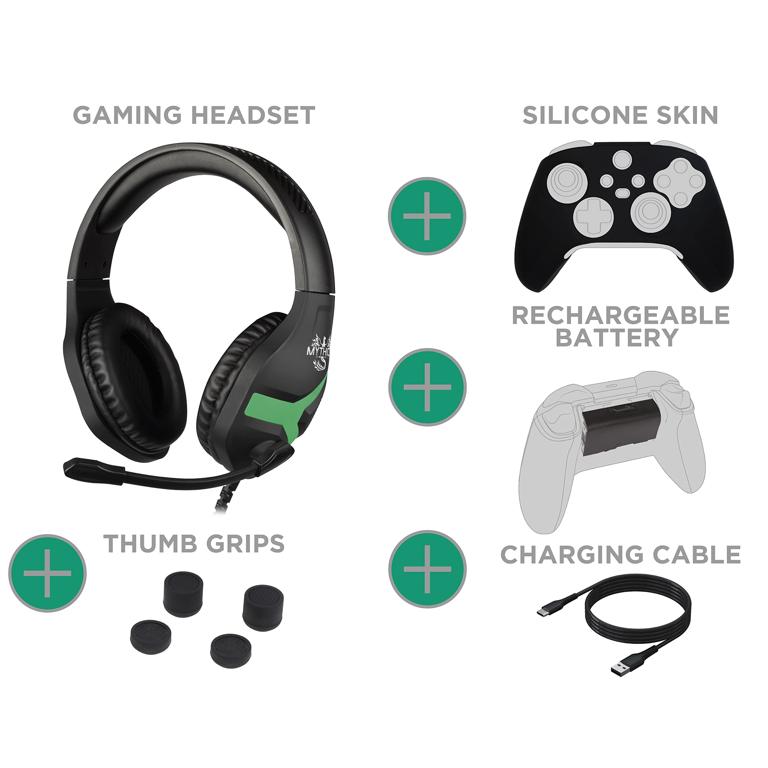Konix Mythics Chronos kit accessori Xbox Series X|S con cuffie