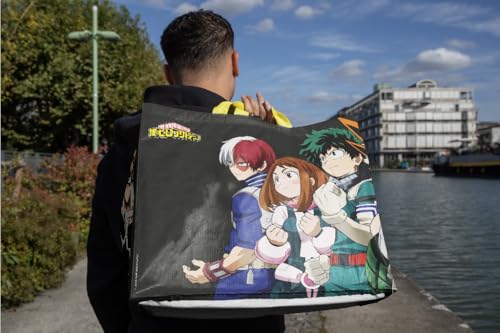Konix My Hero Academia Borsa Spesa Nero Team 40x45x20 Riciclata