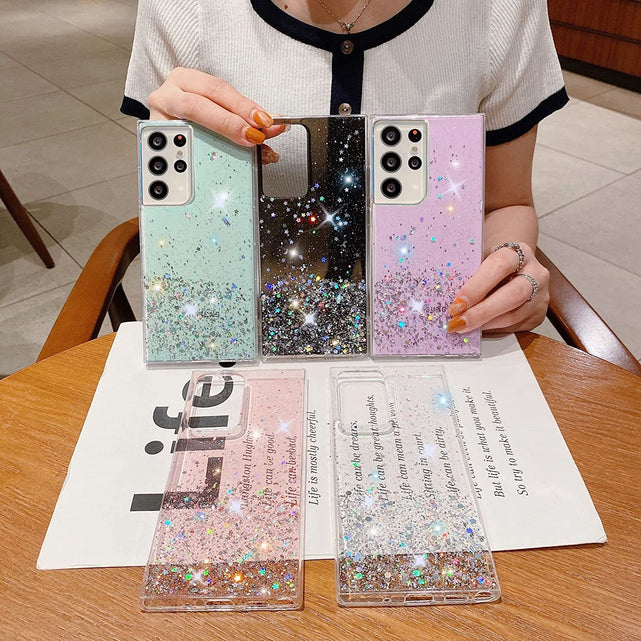 Redpepper Galaxy Cases S22 Ultra Glitter Custodia slim TPU