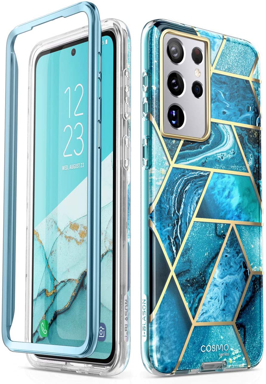 Redpepper Galaxy Cases S21 Ultra cover TPU marmo senza vetro