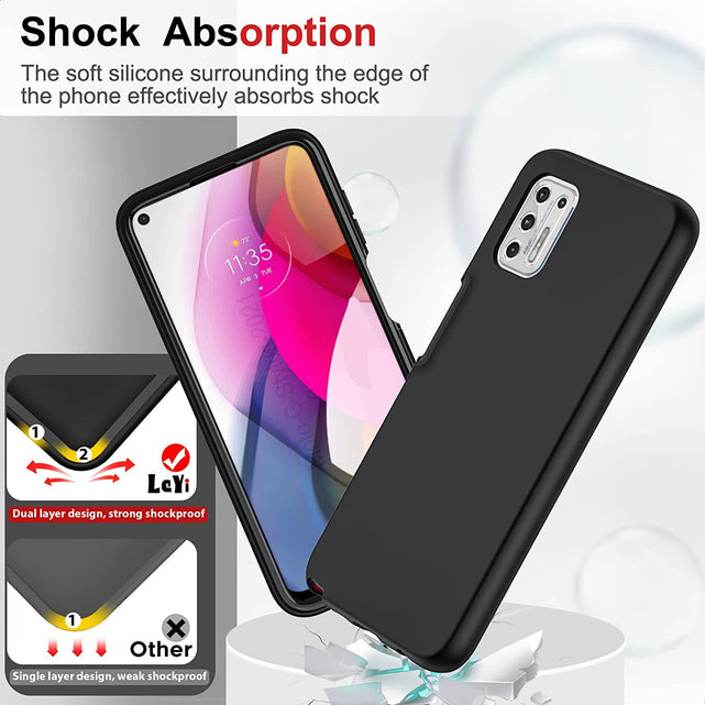 Redpepper Moto G Stylus 2021 Cover Nera Silicone Antigraffio
