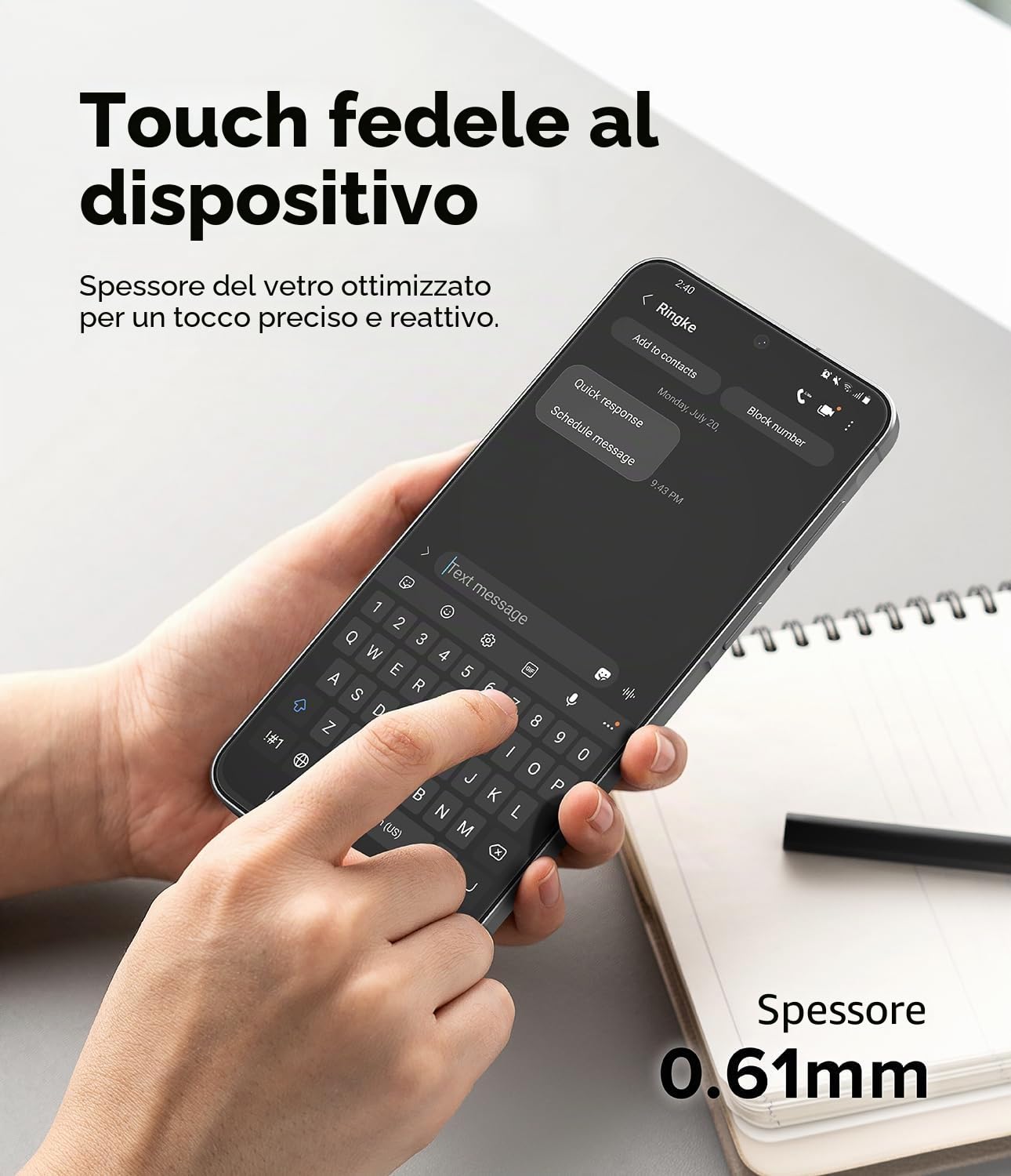 Ringke Easy Slide vetro temperato Galaxy A57 9H 2 pezzi