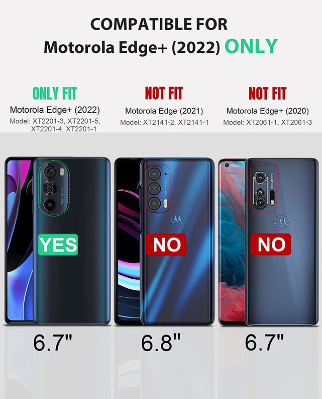 Redpepper Motorola Edge Plus 2022 cover blu con stand
