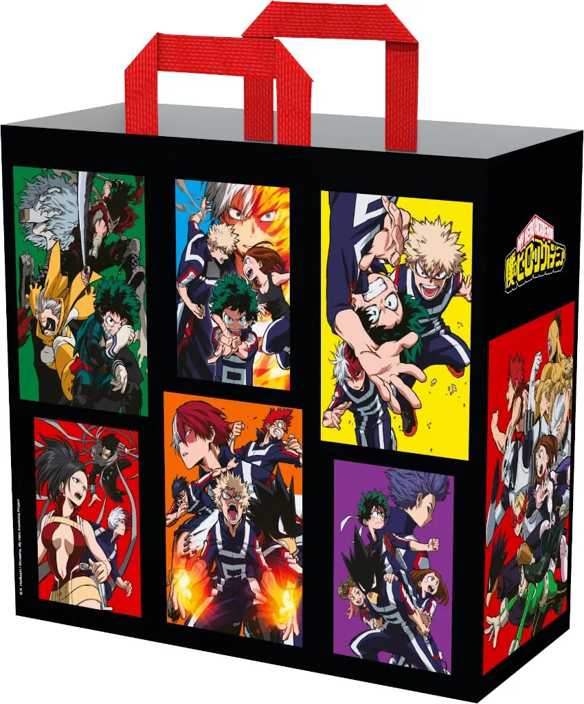 Konix My Hero Academia borsa spesa 40x45x20 nera riciclata