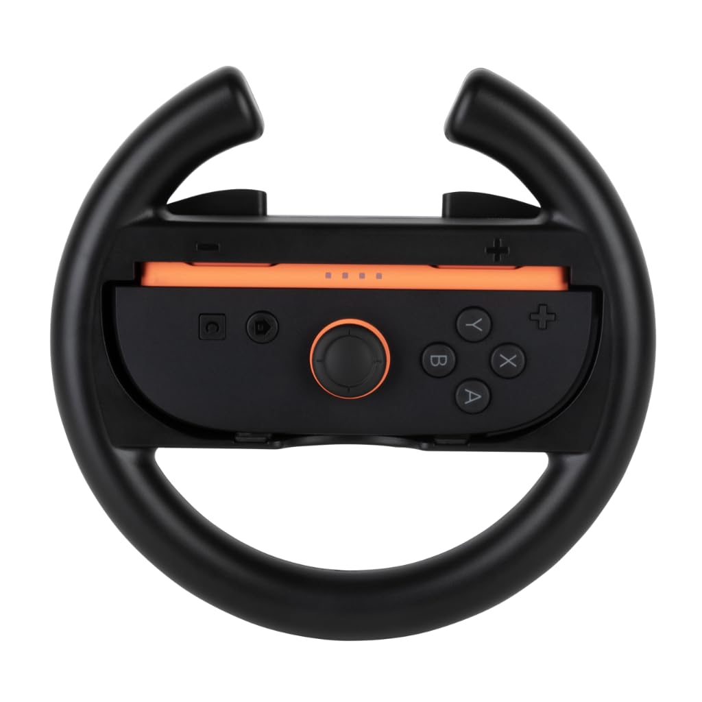 Konix Coppia volanti Joy-Con Switch 2 neri plastica