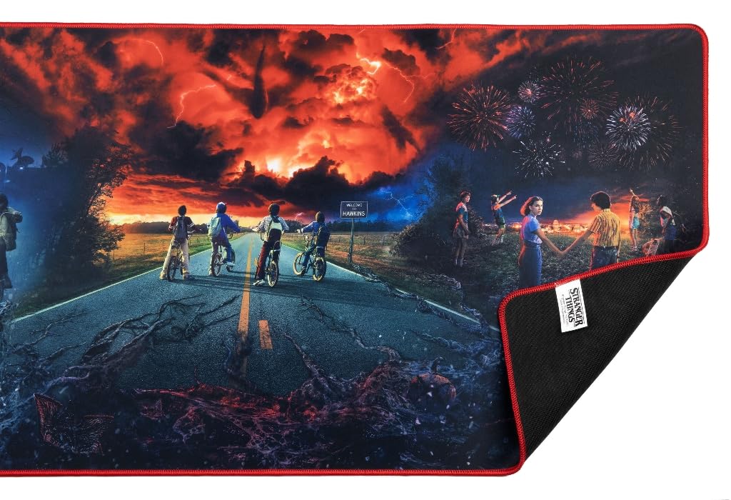 Konix Stranger Things Tappetino Mouse XXL 90x46 Microfibra