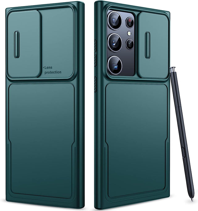 Redpepper Galaxy S23 Ultra cover verde copri fotocamera