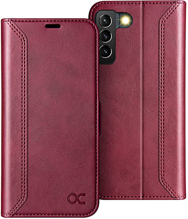 Redpepper Galaxy S22 cover pelle nera libro portafoglio stand