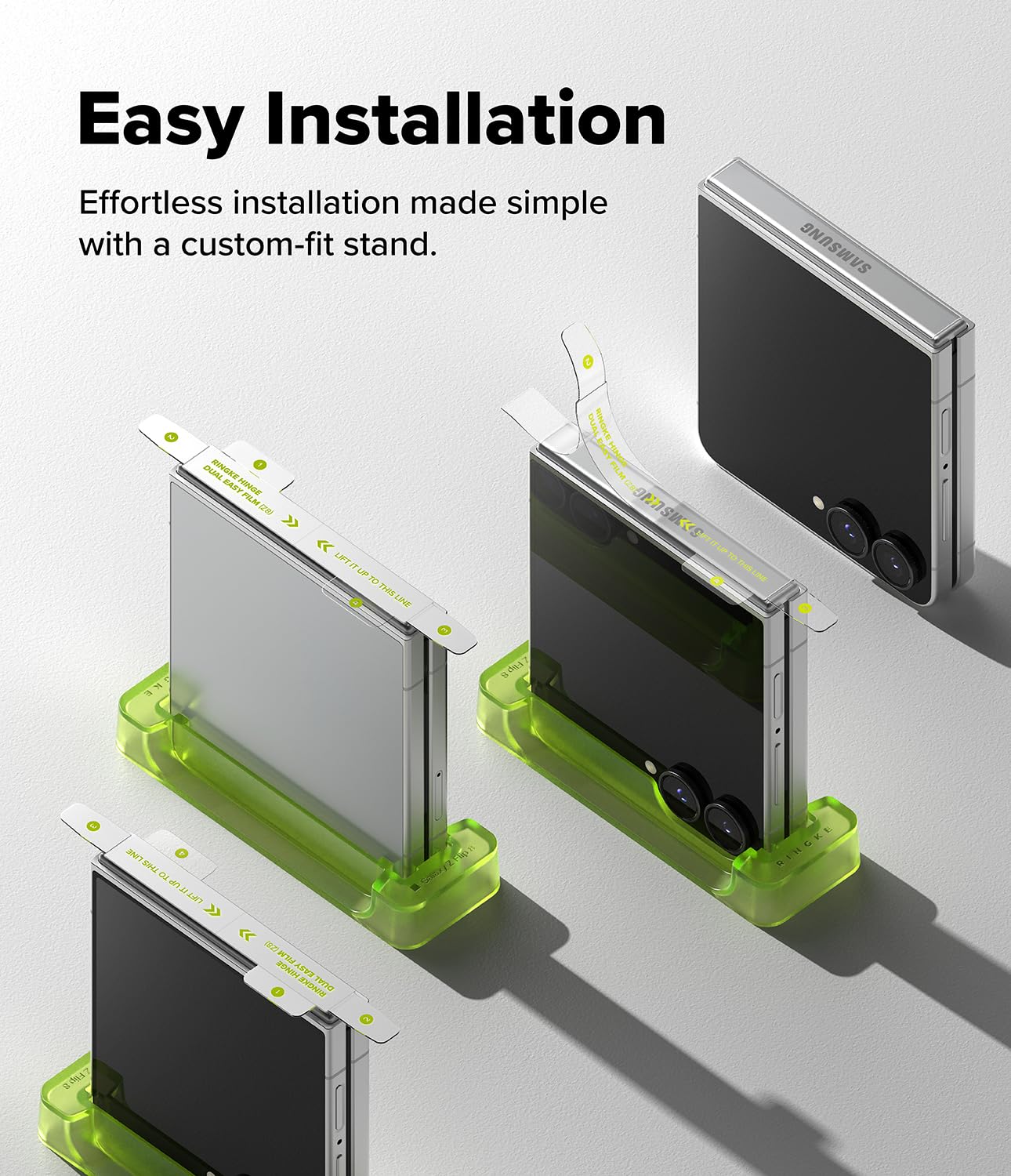 Ringke Hinge Dual Easy Film Pellicola Z Flip 8 Cerniera EPU
