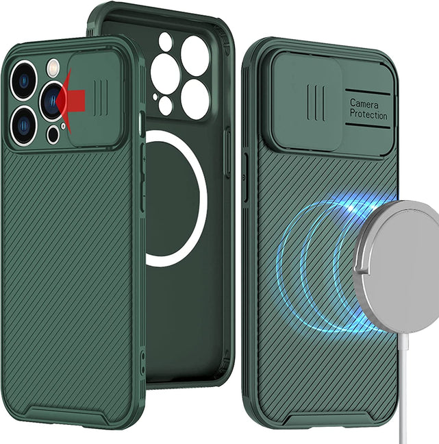 Redpepper iPhone 14 Pro cover slide con copriobiettivo nera