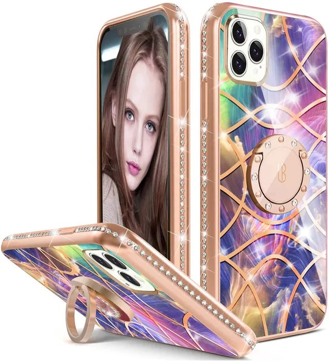 Redpepper Apple Cases iPhone 13 Pro Max cover glitter con anello