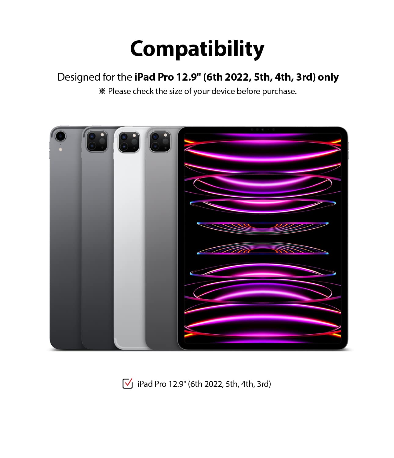 Ringke Screen Protector Full Glass vetro temperato iPad Pro 12.9 copertura totale 9H