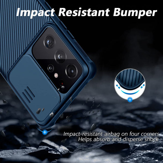 Redpepper Galaxy S21 Ultra Custodia Blu Copri Camera