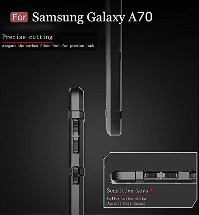 Redpepper Galaxy A70 Cover Antiurto Nera Heavy Duty