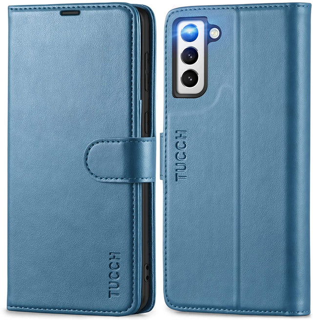 Redpepper Galaxy S21 Plus Custodia Portafoglio Pelle Nero Antiurto