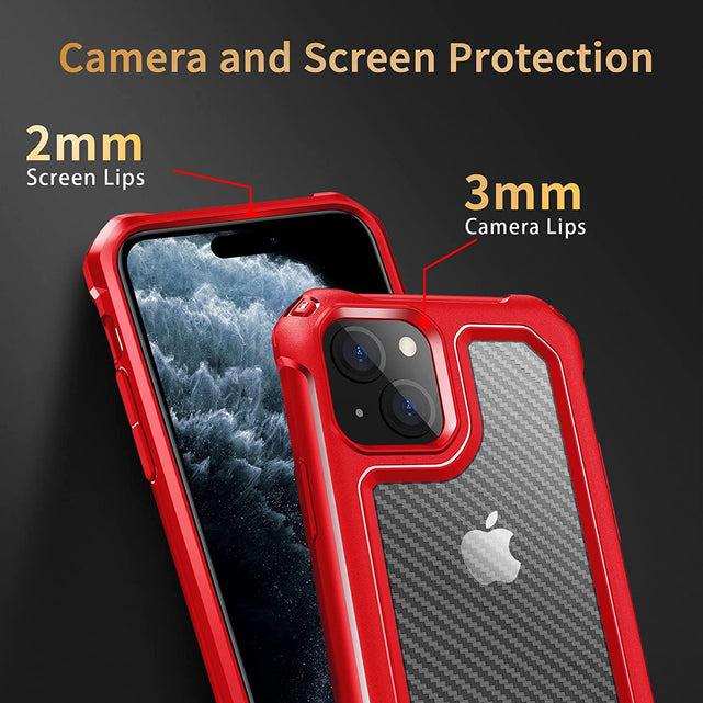 Redpepper 14 Pro Max cover carbonio ricarica wireless
