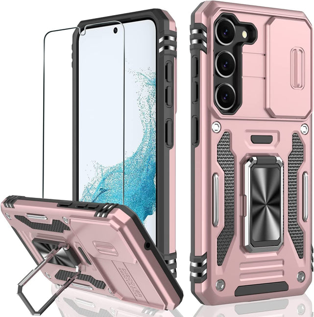 Redpepper Galaxy Cases Galaxy S23 Plus custodia anello blu antiurto