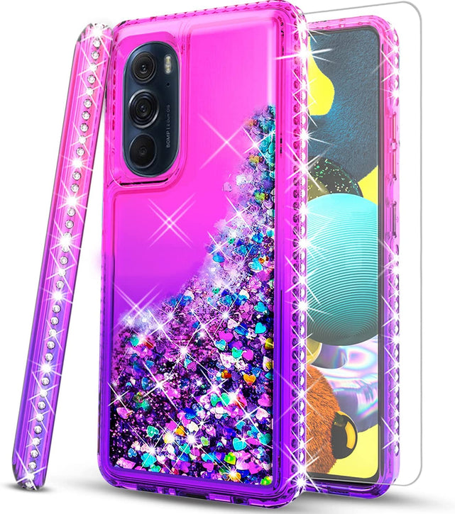 Redpepper Edge Plus 2022 Cover Glitter Teal Purple con Vetro