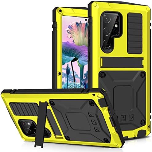 Redpepper Galaxy S23 Ultra cover metallo con stand e vetro