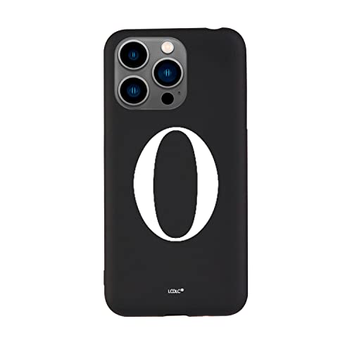 La Casa de las Carcasas Personalizzate iPhone 15 Pro custodia silicone nero iniziale