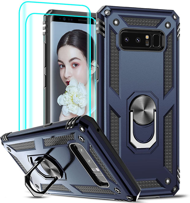Redpepper Galaxy Note 8 Custodia Nera con Stand 360